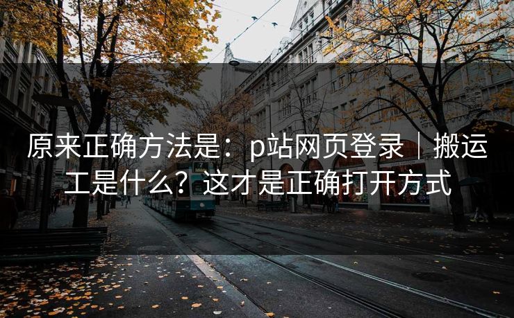原来正确方法是：p站网页登录｜搬运工是什么？这才是正确打开方式